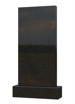 Памятник прямоугольный из черного гранита (Зернистый)